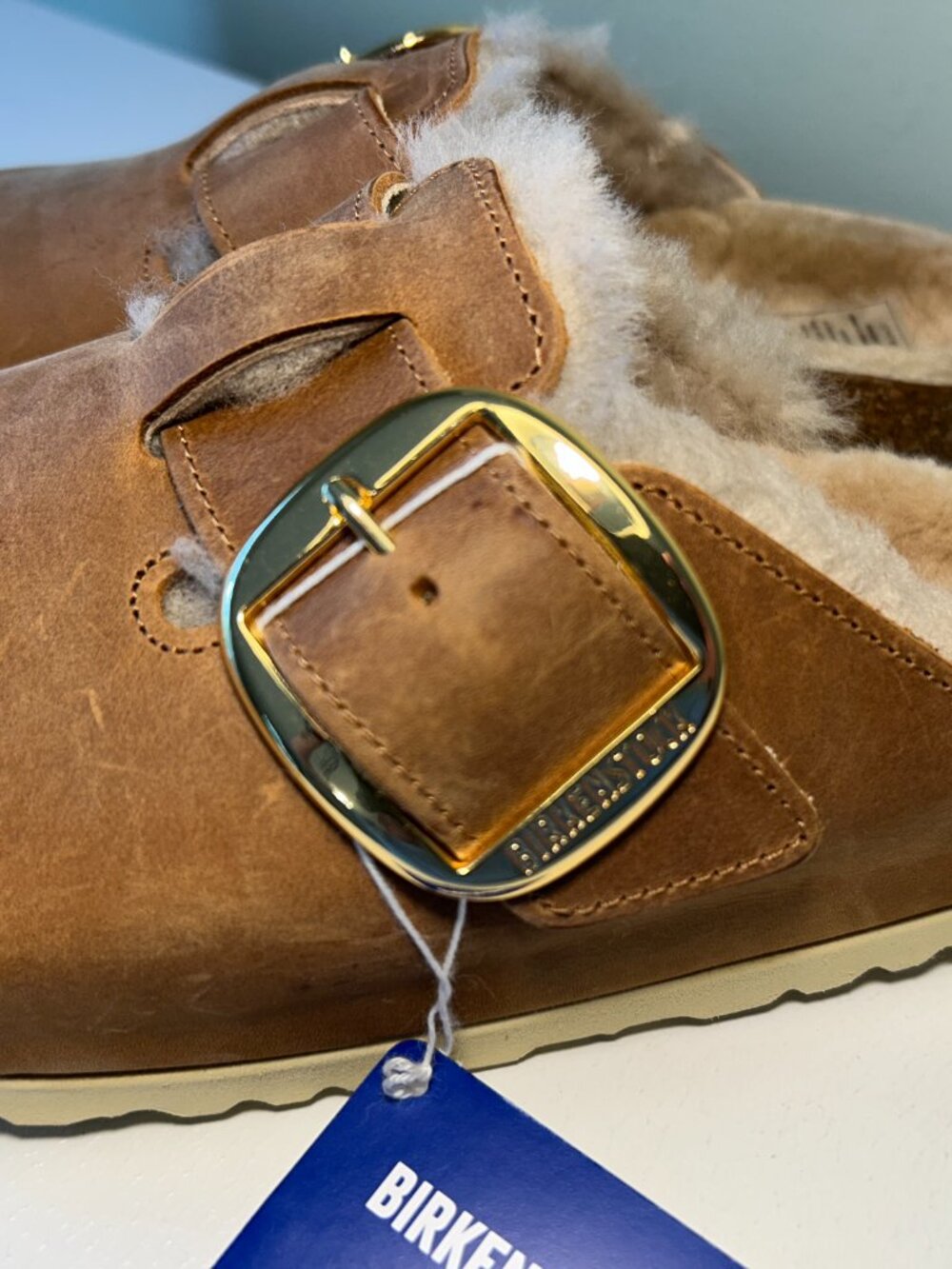 Birkenstock Boston Big Buckle Shearling Clogs - Picture 2 of 16